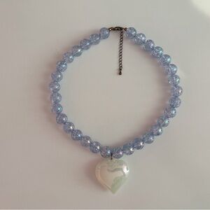 Mermaid Bead Heart Necklace